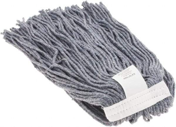 Made in USA - 1-1/4" Cut End Mop Head - 4 Ply, Clamp Jaw Connection - Industrial Tool & Supply