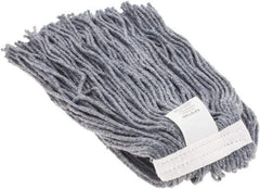 Made in USA - 1-1/4" Cut End Mop Head - 4 Ply, Clamp Jaw Connection - Industrial Tool & Supply