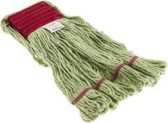 Made in USA - 1-1/4" Large PET Loop End Mop Head - 4 Ply, Clamp Jaw Connection - Industrial Tool & Supply