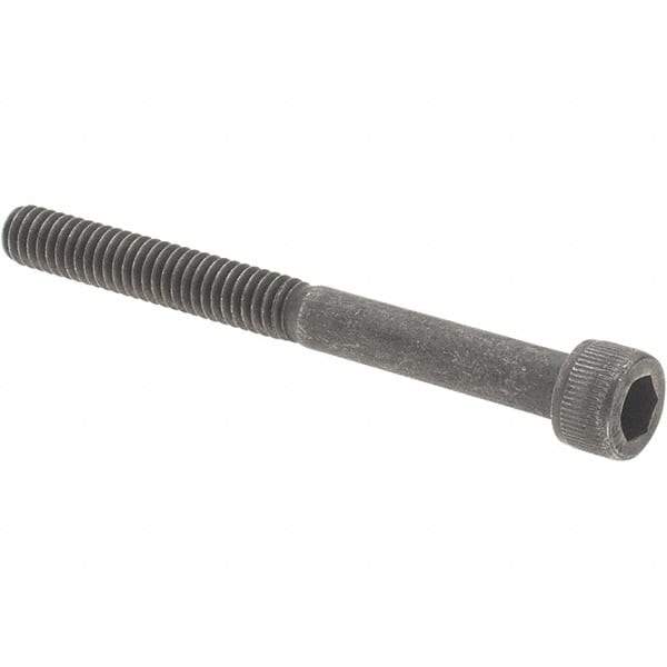 Value Collection - #8-32 UNC Hex Socket Drive, Socket Cap Screw - Alloy Steel, Black Oxide Finish, Partially Threaded, 1-3/4" Length Under Head - Industrial Tool & Supply