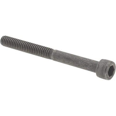 Value Collection - #8-32 UNC Hex Socket Drive, Socket Cap Screw - Alloy Steel, Black Oxide Finish, Partially Threaded, 1-3/4" Length Under Head - Industrial Tool & Supply