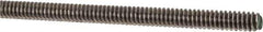 Made in USA - #10-24 UNC (Coarse), 3' Long, Stainless Steel Threaded Rod - Right Hand Thread - Industrial Tool & Supply