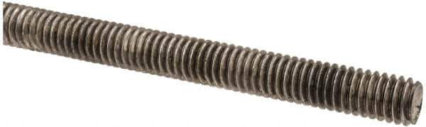 Made in USA - 5/16-18 UNC (Coarse), 3' Long, Stainless Steel Threaded Rod - Right Hand Thread - Industrial Tool & Supply