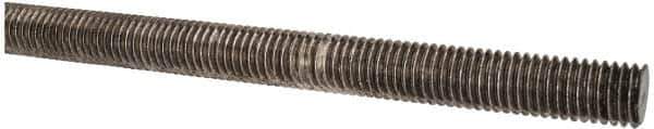 Made in USA - 1/2-13 UNC (Coarse), 3' Long, Stainless Steel Threaded Rod - Right Hand Thread - Industrial Tool & Supply