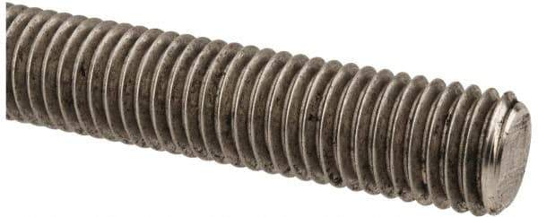 Made in USA - 5/8-11 UNC (Coarse), 3' Long, Stainless Steel Threaded Rod - Right Hand Thread - Industrial Tool & Supply