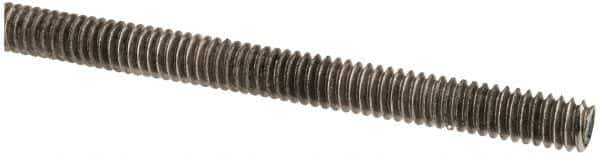 Made in USA - 1/4-20 UNC (Coarse), 6' Long, Stainless Steel Threaded Rod - Right Hand Thread - Industrial Tool & Supply
