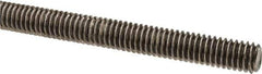 Made in USA - 5/16-18 UNC (Coarse), 6' Long, Stainless Steel Threaded Rod - Right Hand Thread - Industrial Tool & Supply