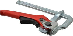 Bessey - 2-3/8" Deep Throat, 4" Max Capacity, Standard Sliding Arm Clamp - 400 Lb Clamping Pressure - Industrial Tool & Supply