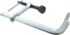 Bessey - 4-3/4" Deep Throat, 8" Max Capacity, Standard Sliding Arm Clamp - 1,800 Lb Clamping Pressure, 0.7" Spindle Diam - Industrial Tool & Supply