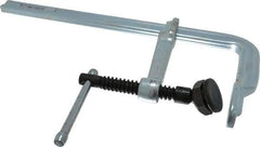 Bessey - 4-3/4" Deep Throat, 12" Max Capacity, Standard Sliding Arm Clamp - 1,800 Lb Clamping Pressure, 0.7" Spindle Diam - Industrial Tool & Supply