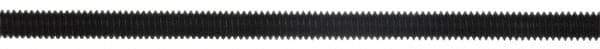 Gibraltar - 1/2-13 12" OAL Unequal Double Threaded Stud - Carbon Steel, Black Oxide Finish, 3" Long Thread Length, 3/4" Short Thread Length - Industrial Tool & Supply