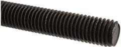 Value Collection - 5/8-11 UNC (Coarse), 6' Long, Medium Carbon Steel Threaded Rod - Black Oxide Finish, Right Hand Thread - Industrial Tool & Supply