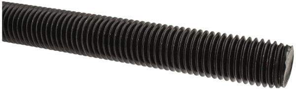 Value Collection - 3/4-10 UNC (Coarse), 6' Long, Medium Carbon Steel Threaded Rod - Black Oxide Finish, Right Hand Thread - Industrial Tool & Supply