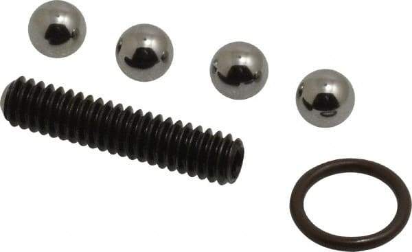 Jergens - 4 Piece Ball Lock Compatible Repair Kit - 3/4" Plate Thickness Compatibility, 16mm Shank Diam Compatibility - Industrial Tool & Supply