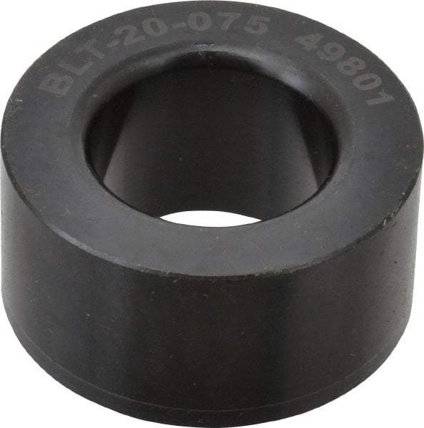 Jergens - 1.3772" OD, 3/4" Plate Thickness, Secondary Ball Lock, Modular Fixturing Liner - 20mm ID, -0.0004, 0.0000" Tolerance - Industrial Tool & Supply