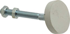 De-Sta-Co - 5/16-18 Carbon Steel Swivel Foot Tip Clamp Spindle Assembly - 49.28mm Thread Length, 75.7mm OAL, Flat Tip Cap, 1-1/2" Tip Surface Diam, Use with Toggle Clamps - Industrial Tool & Supply