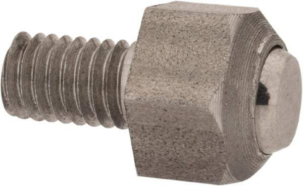 De-Sta-Co - M6 Thread, Swivel Thrust Pad - 7° Pivot Angle, For Use with Variable Stroke Straight-Line Action - Industrial Tool & Supply