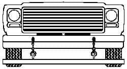 Mag-Mate - 84" Long Suspended Magnetic Sweeper - 5" Wide x 2" High - Industrial Tool & Supply
