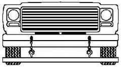 Mag-Mate - 84" Long Suspended Magnetic Sweeper - 5" Wide x 2" High - Industrial Tool & Supply