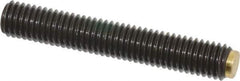 J.W. Winco - M8x1.25 Metric Coarse, 50mm Length of Thread, Soft Tip Point Set Screw - Grade 5.8 Steel, 4mm Key - Industrial Tool & Supply