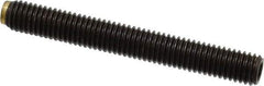 J.W. Winco - M8x1.25 Metric Coarse, 63mm Length of Thread, Soft Tip Point Set Screw - Grade 5.8 Steel, 4mm Key - Industrial Tool & Supply