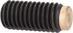 J.W. Winco - M10x1.50 Metric Coarse, 20mm Length of Thread, Soft Tip Point Set Screw - Grade 5.8 Steel, 5mm Key - Industrial Tool & Supply