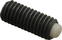 J.W. Winco - M5x0.80 Metric Coarse, 12mm Length of Thread, Soft Tip Point Set Screw - Grade 5.8 Steel, 2.54mm Key - Industrial Tool & Supply