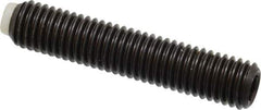 J.W. Winco - M10x1.50 Metric Coarse, 50mm Length of Thread, Soft Tip Point Set Screw - Grade 5.8 Steel, 5mm Key - Industrial Tool & Supply