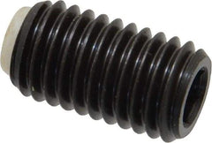 J.W. Winco - M12x1.75 Metric Coarse, 20mm Length of Thread, Soft Tip Point Set Screw - Grade 5.8 Steel, 6mm Key - Industrial Tool & Supply