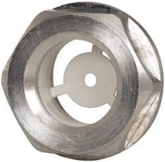 J.W. Winco - G 1/2 Thread, 23mm Distance Across Flats, Aluminum Oil Level Sight Glasses - 26mm Flange Diameter, 7.5mm Head Height, 8.5mm Length Under Head - Industrial Tool & Supply