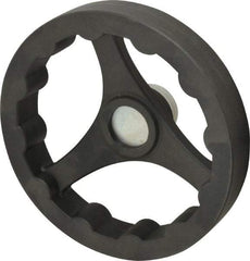 J.W. Winco - 200mm, Handwheel - 40mm Hub, Plastic, Plain Finish - Industrial Tool & Supply