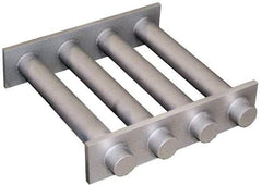 Mag-Mate - 6 Inch Long Square Grate Separator - Ceramic Magnet, 3 Tubes - Industrial Tool & Supply