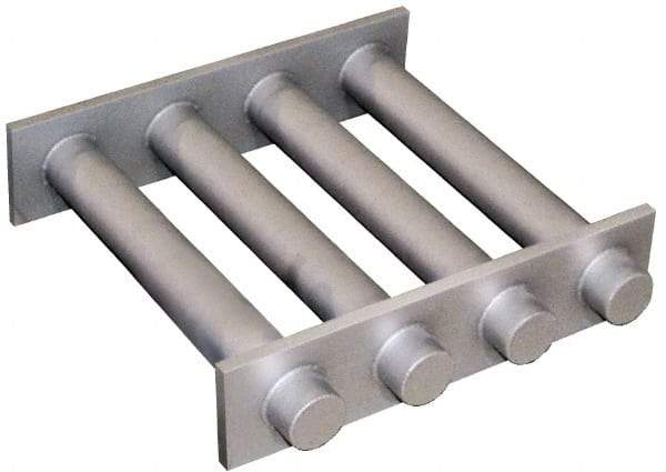 Mag-Mate - 10 Inch Long Square Grate Separator - Ceramic Magnet, 5 Tubes - Industrial Tool & Supply