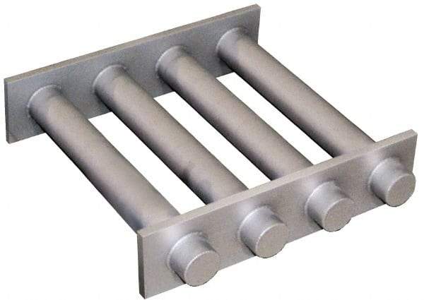 Mag-Mate - 12 Inch Long Square Grate Separator - Ceramic Magnet, 6 Tubes - Industrial Tool & Supply