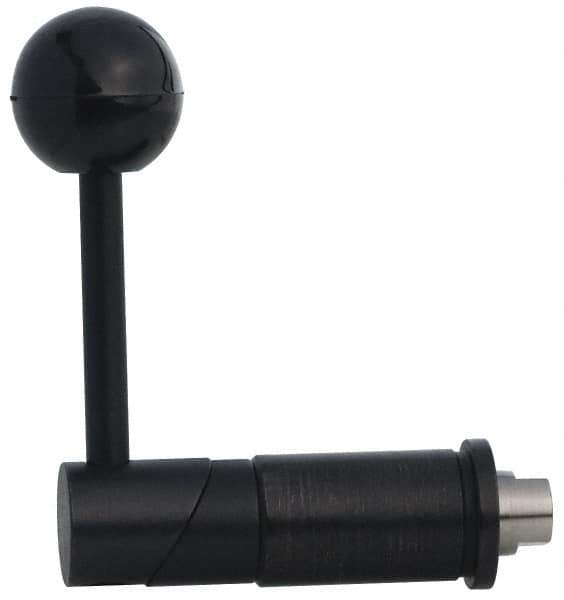TE-CO - Tapered Cam Action Indexing Plunger - 1.1400" Body Diam, 1-1/2" Body Length, 3-1/2" Handle Length, 3/8" Plunger Projection - Industrial Tool & Supply