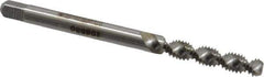 Heli-Coil - #4-40 UNC, 2 Flute, Bottoming Chamfer, Bright Finish, High Speed Steel Spiral Flute STI Tap - Right Hand Flute, 2" OAL, 0.141" Shank Diam, 11/16" Thread Length, 3B Class of Fit - Exact Industrial Supply