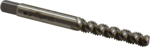 Heli-Coil - #8-32 UNC, 3 Flute, Bottoming Chamfer, Bright Finish, High Speed Steel Spiral Flute STI Tap - Right Hand Flute, 2-3/8" OAL, 0.22" Shank Diam, 15/16" Thread Length, 3B Class of Fit - Exact Industrial Supply