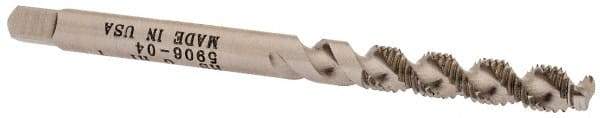 Heli-Coil - #4-48 UNF, 2 Flute, Bottoming Chamfer, Bright Finish, High Speed Steel Spiral Flute STI Tap - Right Hand Flute, 2" OAL, 0.141" Shank Diam, 11/16" Thread Length, 3B Class of Fit - Exact Industrial Supply