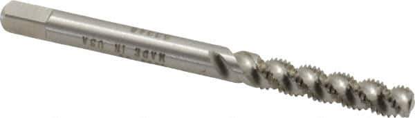 Heli-Coil - #6-40 UNF, 3 Flute, Bottoming Chamfer, Bright Finish, High Speed Steel Spiral Flute STI Tap - Right Hand Flute, 2-1/8" OAL, 0.168" Shank Diam, 3/4" Thread Length, 3B Class of Fit - Exact Industrial Supply