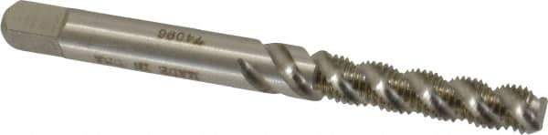Heli-Coil - #8-36 UNF, 3 Flute, Bottoming Chamfer, Bright Finish, High Speed Steel Spiral Flute STI Tap - Right Hand Flute, 2-3/8" OAL, 0.22" Shank Diam, 15/16" Thread Length, 3B Class of Fit - Exact Industrial Supply