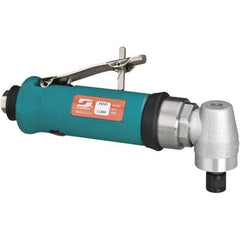 Dynabrade - 12,000 RPM, Pneumatic Angle & Disc Grinder - 38 CFM, Rear Exhaust - Industrial Tool & Supply