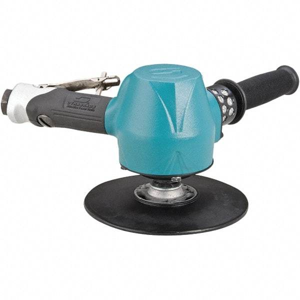 Dynabrade - 7" Max Disc, 8,500 RPM, Pneumatic Handheld Disc Sander - 84 CFM, 1/2" Inlet, 2 hp, 90 psi - Industrial Tool & Supply