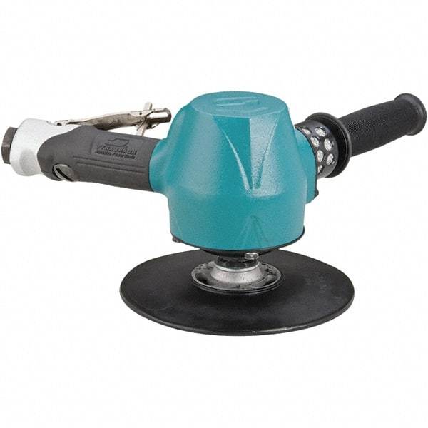 Dynabrade - 7" Max Disc, 6,000 RPM, Pneumatic Handheld Disc Sander - 80 CFM, 1/2" Inlet, 2 hp, 90 psi - Industrial Tool & Supply