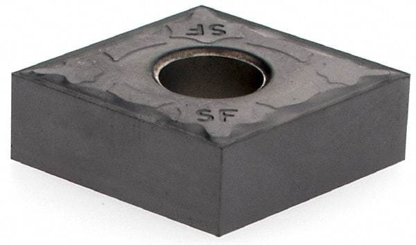 Iscar - CNGG430 SF Grade IC907 Carbide Turning Insert - 80° Diamond, 1/2" Inscr Circle, 3/16" Thick, 0.0039" Corner Radius - Industrial Tool & Supply