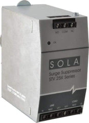 Sola/Hevi-Duty - 2.56 Inch Long x 4.87 Inch Wide x 4-3/4 Inch Deep, Hardwired Surge Protector - DIN Rail Mount, 240 VAC, 50 kA Surge Protection - Industrial Tool & Supply