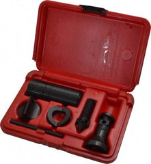 SPI - 7 Piece, 2-1/4 to 3-3/8" High, 1,000 Lb Capacity Screw Jack Set - 2-1/4 to 3-3/8" Measuring Range, 6-3/8" Overall Height, 1-1/4" Base Diam - Industrial Tool & Supply