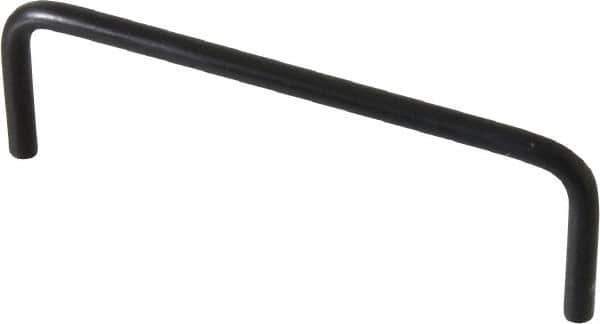 Electro Hardware - 4-40 Internal Thread, 5/32" Handle Diam, Black Anodized Aluminum Drawer Pull - 3" Center to Center - Industrial Tool & Supply