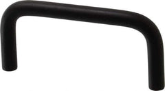 Electro Hardware - 10-32 Internal Thread, 5/16" Handle Diam, Black Anodized Aluminum Drawer Pull - 3" Center to Center - Industrial Tool & Supply