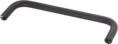 Electro Hardware - 10-32 Internal Thread, 5/16" Handle Diam, Black Anodized Aluminum Drawer Pull - 4-9/16" Center to Center - Industrial Tool & Supply