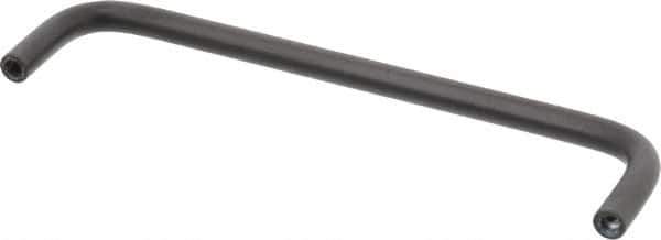 Electro Hardware - 10-32 Internal Thread, 5/16" Handle Diam, Black Anodized Aluminum Drawer Pull - 6" Center to Center - Industrial Tool & Supply